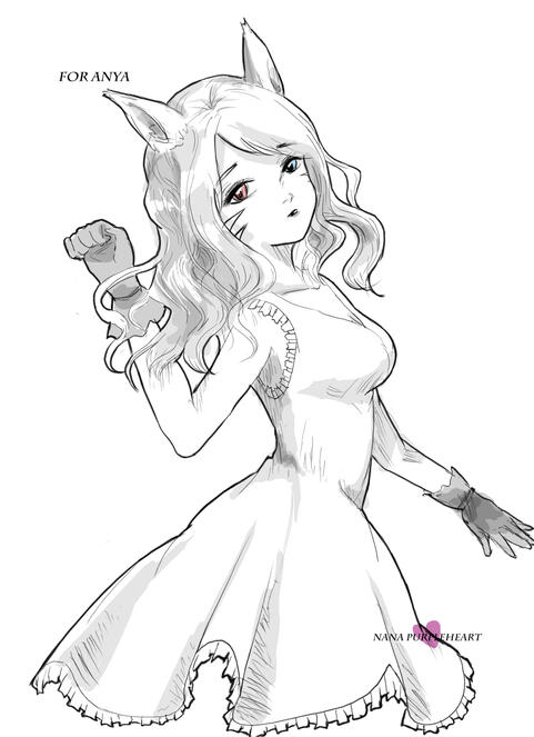 Miqote girl (3/4 body)